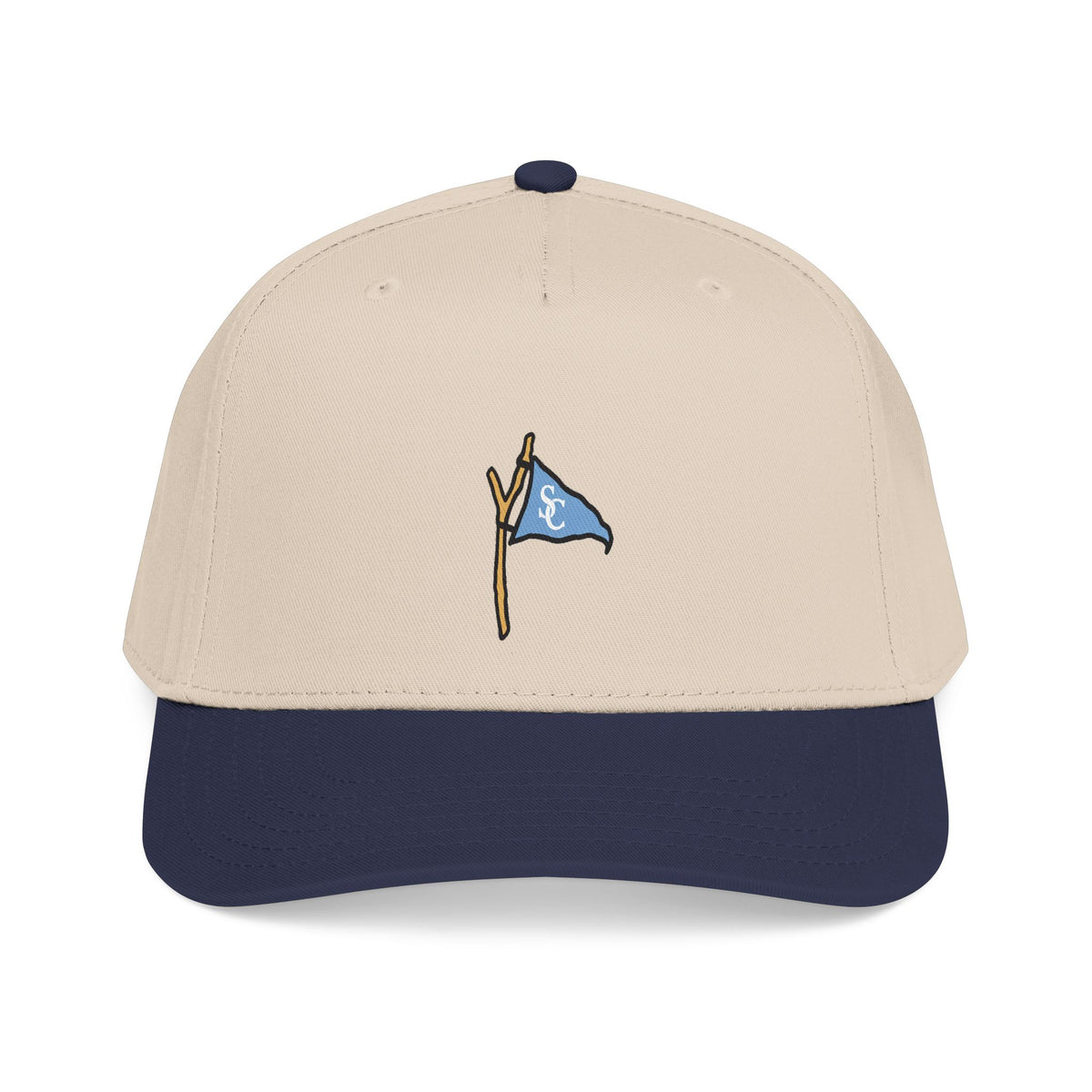Golf Flag Mid Profile Baseball Cap