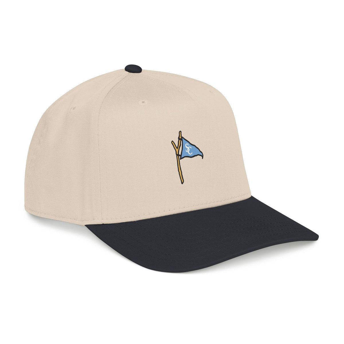 Golf Flag Mid Profile Baseball Cap