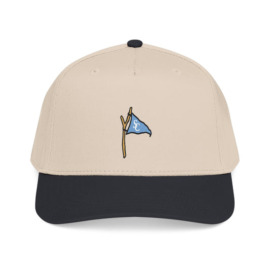 Golf Flag Mid Profile Baseball Cap