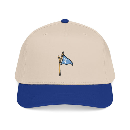 Golf Flag Mid Profile Baseball Cap