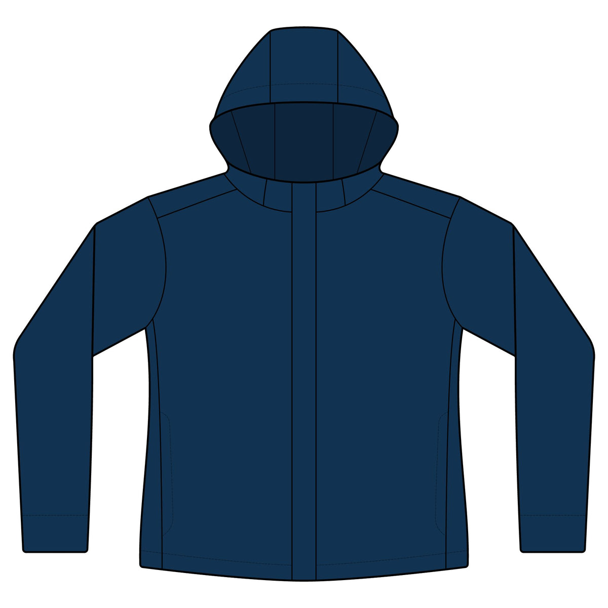 Rain Jacket — Waterproof Hooded Windbreaker